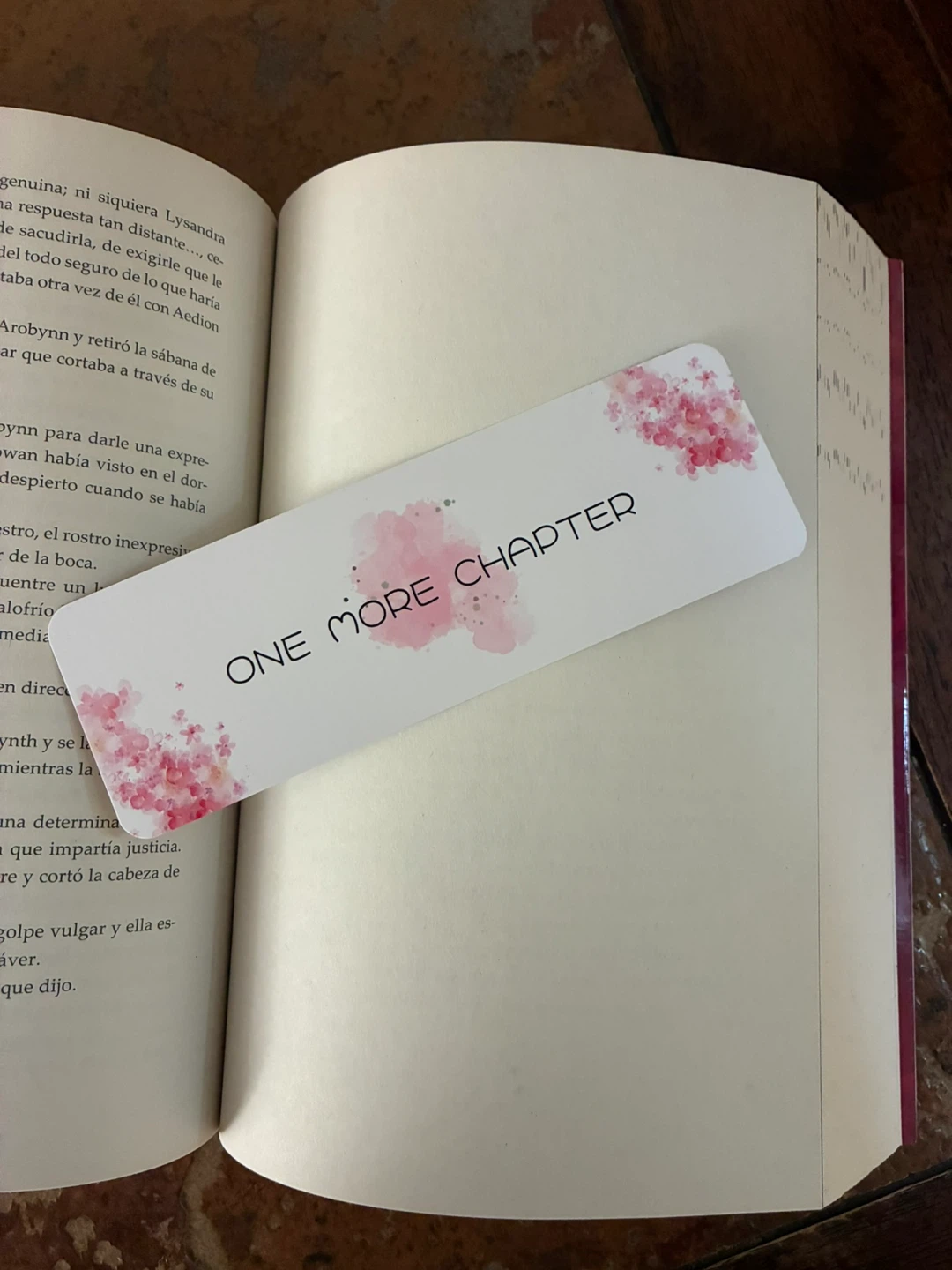 ONE MORE CHAPTER Bookmark