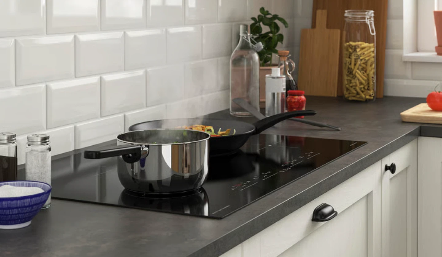 IKEA FLACKSTA Induction Cooktop - Black, 76 cm (30")