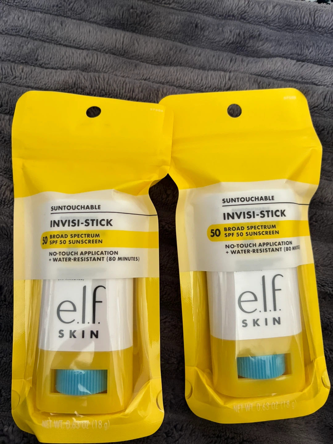 $10 each e.l.f. Skin "Invisi-Stick" SPF 50 Sunscreen
