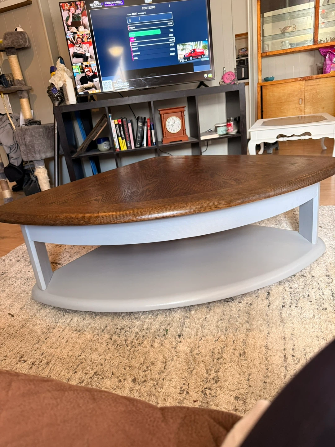 Unique Brown Wood Coffee Table - photo 3