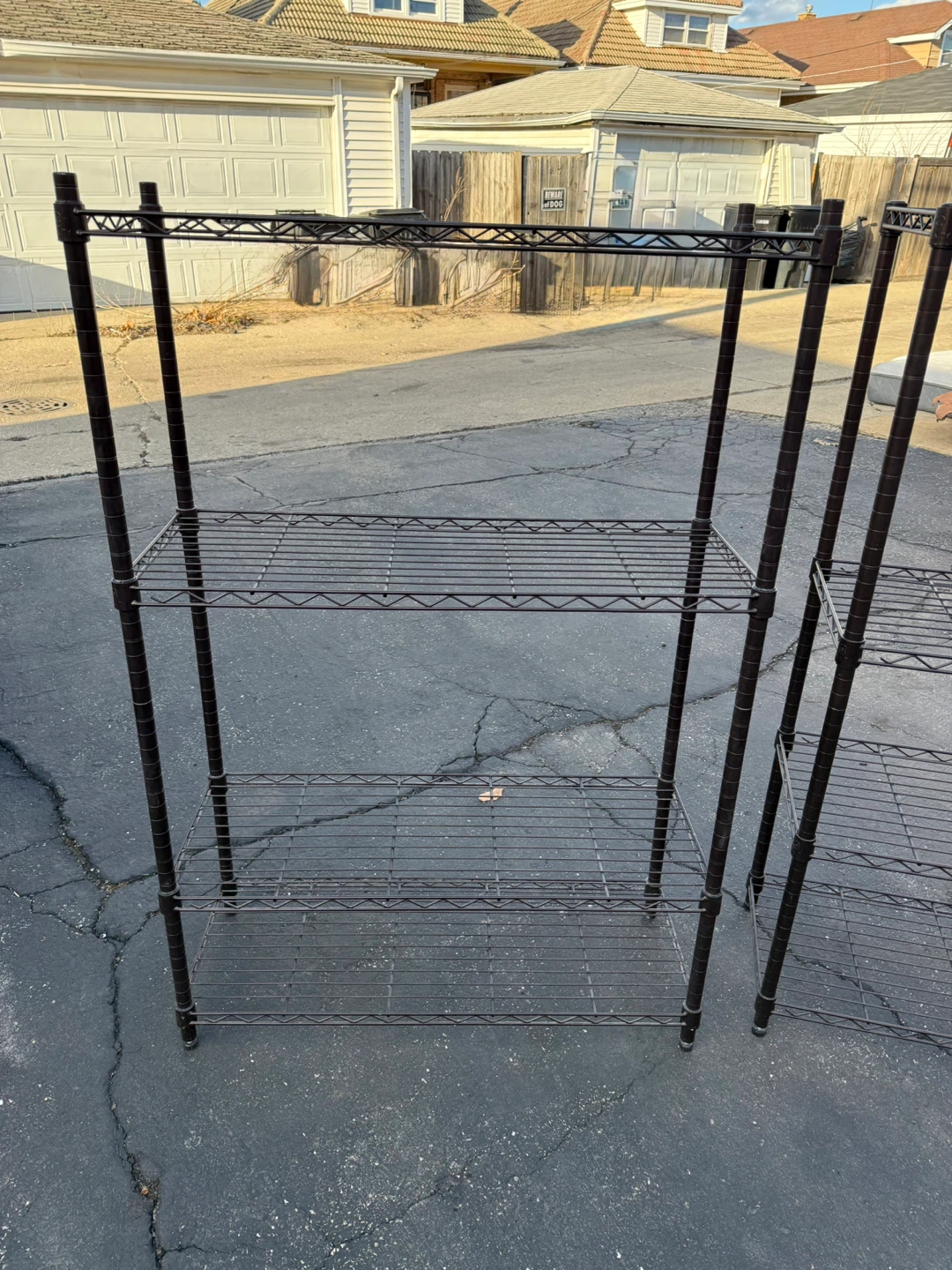 Wire Shelving Racks - 1Chrome, 2 Black $40.00 EACH OR BEST OFFER - photo 3