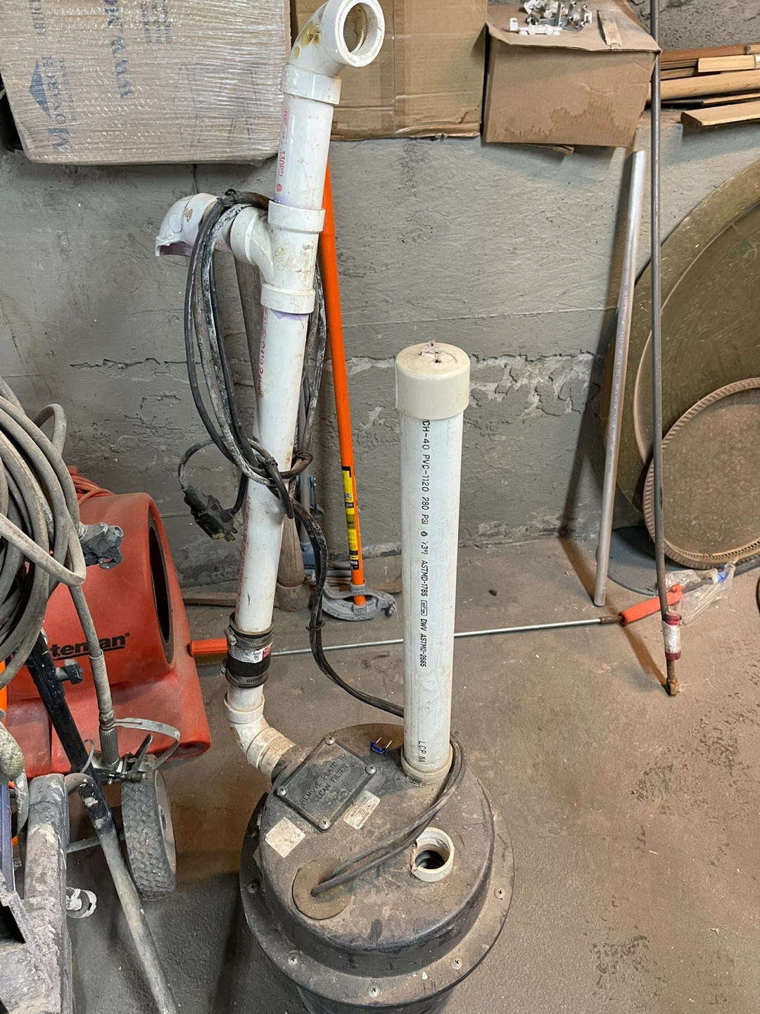 Used Sump Pump with Discharge Pipe - photo 2