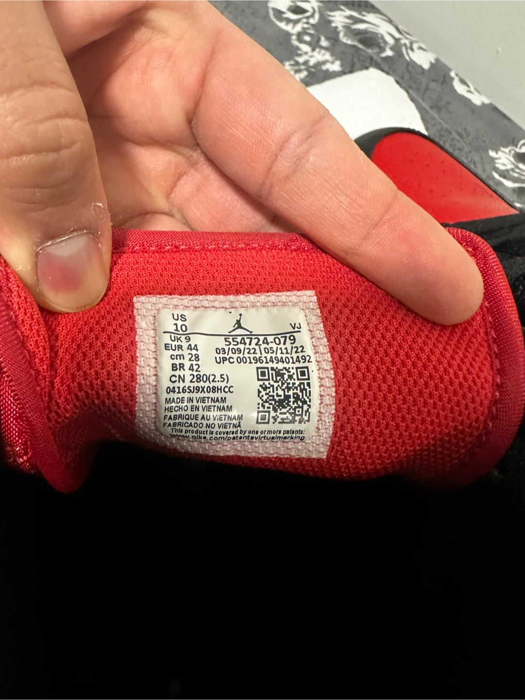 Air Jordan 1 Mid Red Black White Men's US 10 - photo 2