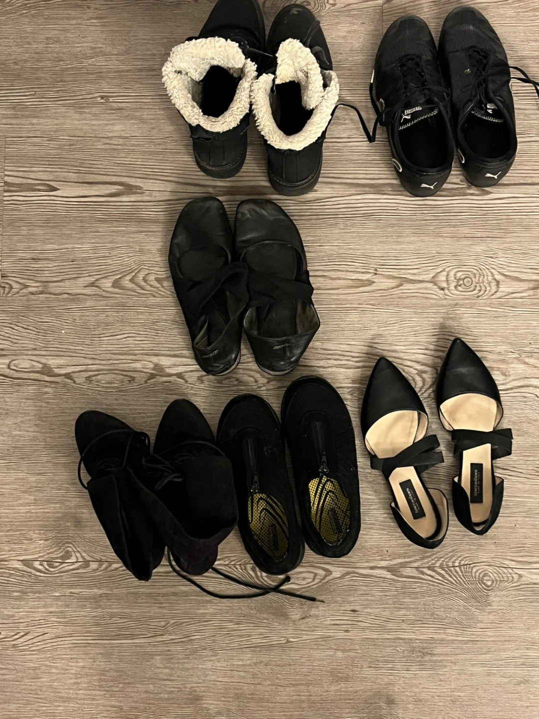 Bundle of Women's Black Shoes