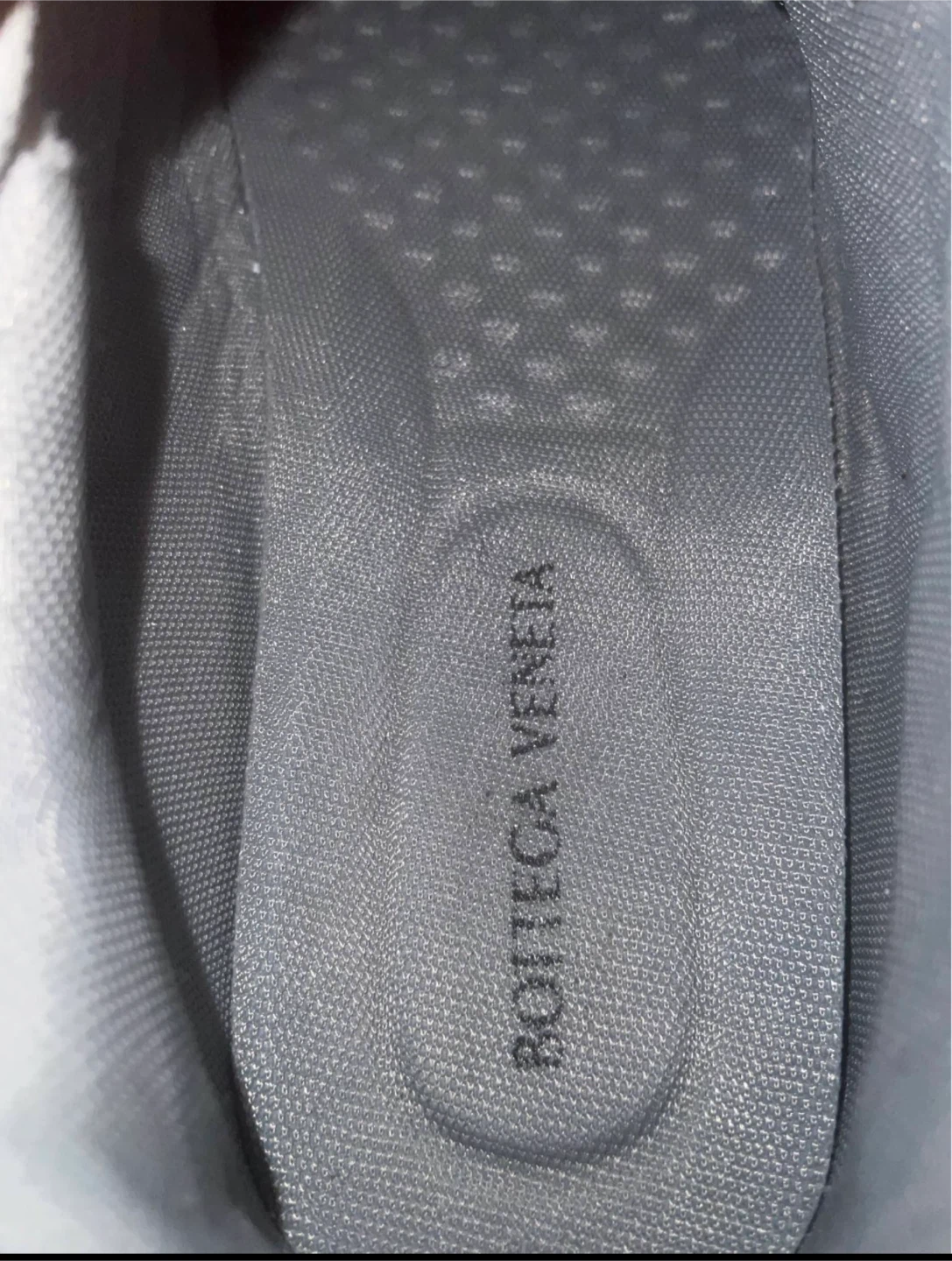 Bottega Veneta White Silver Mesh Running Shoes - photo 4