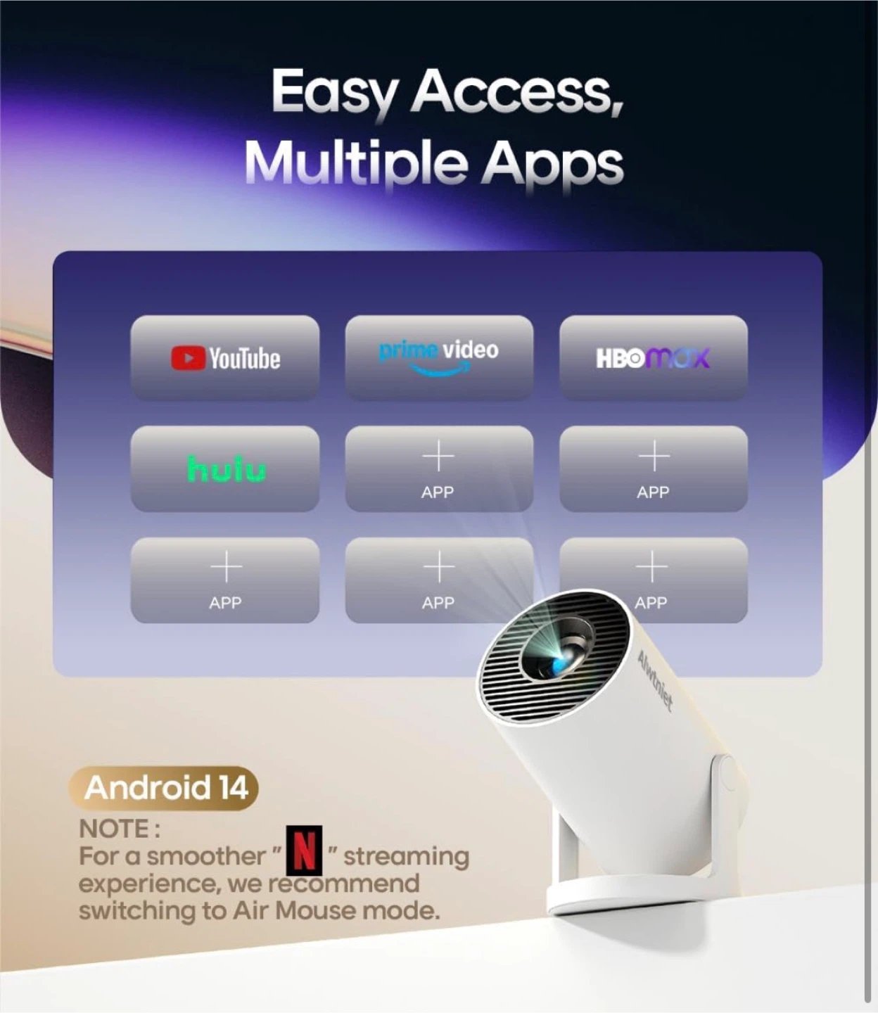 Alwtniet Mini Projector - 177mm, 0.4kg - photo 2