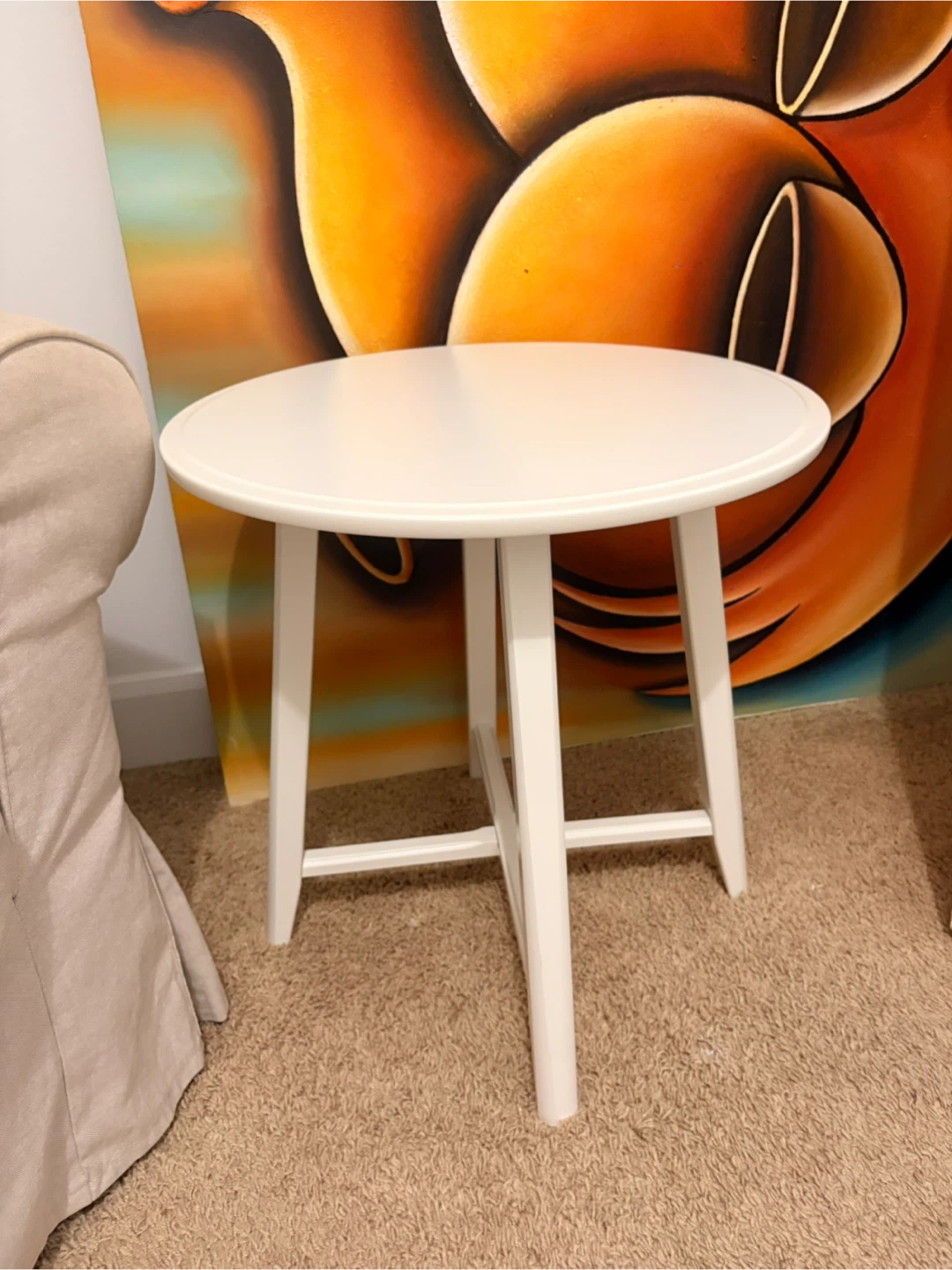 IKEA loveseat with table - photo 2