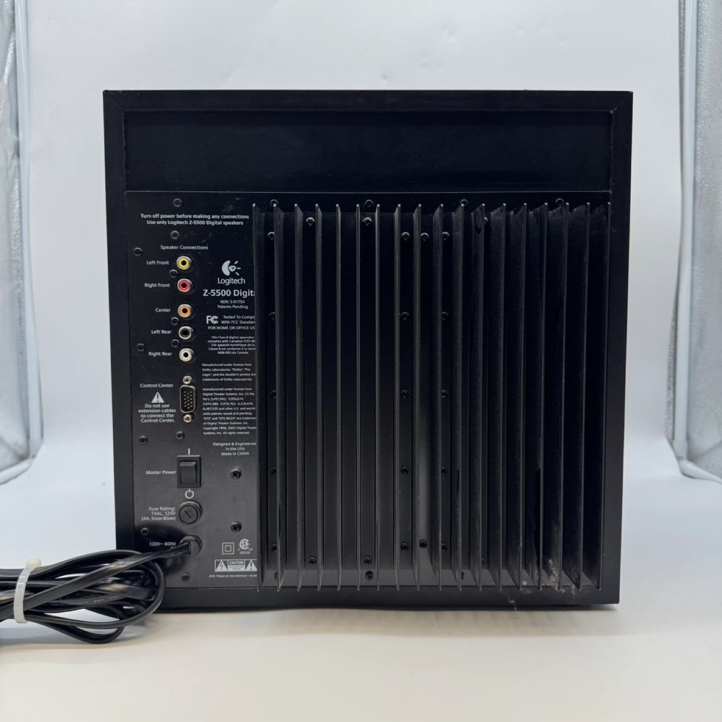 Logitech Z-5500 Digital Subwoofer  Tested Working Very Good - photo 4