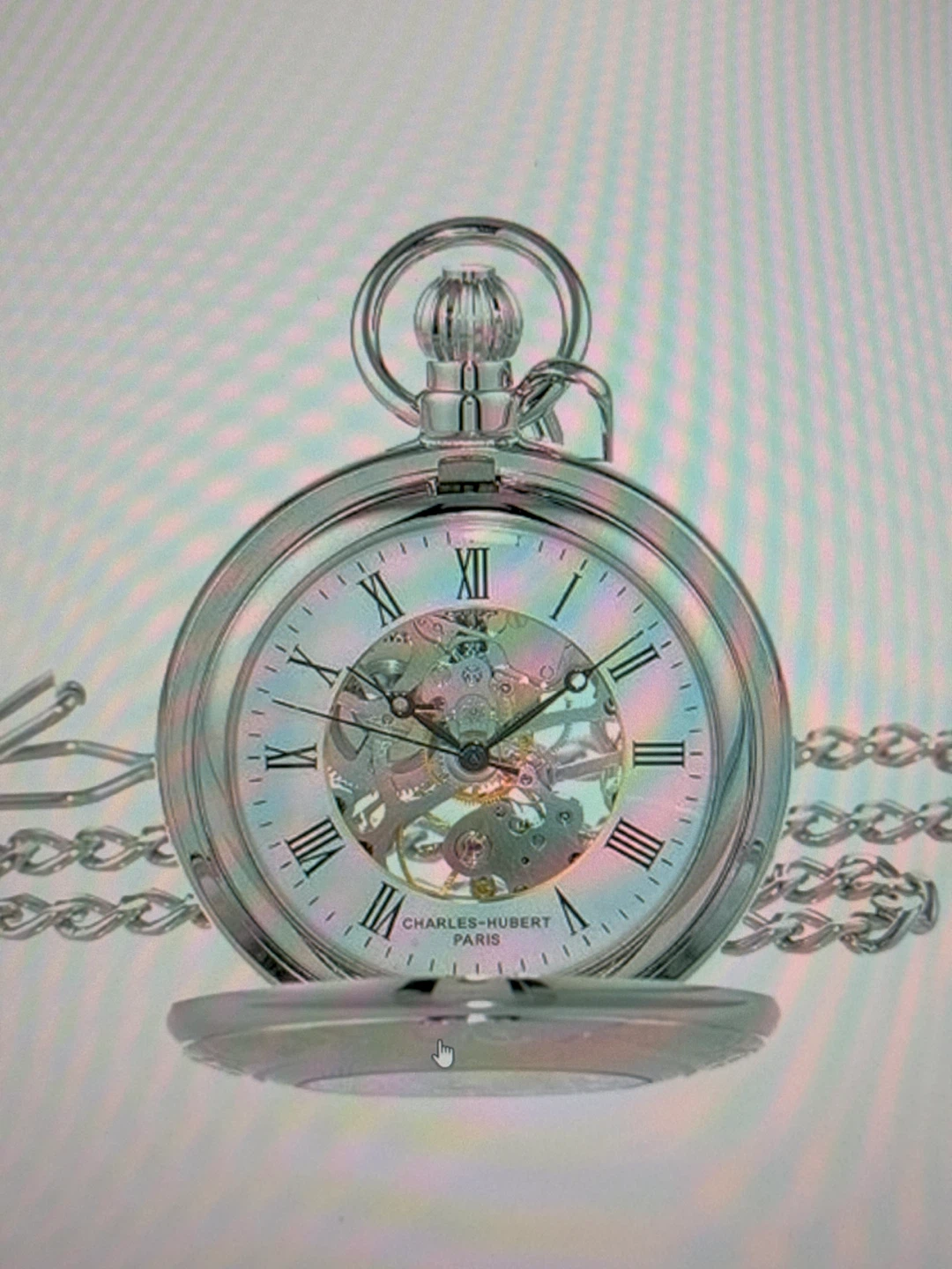 Charles-Hubert 3527-W Mechinal Pocket Watch - photo 2