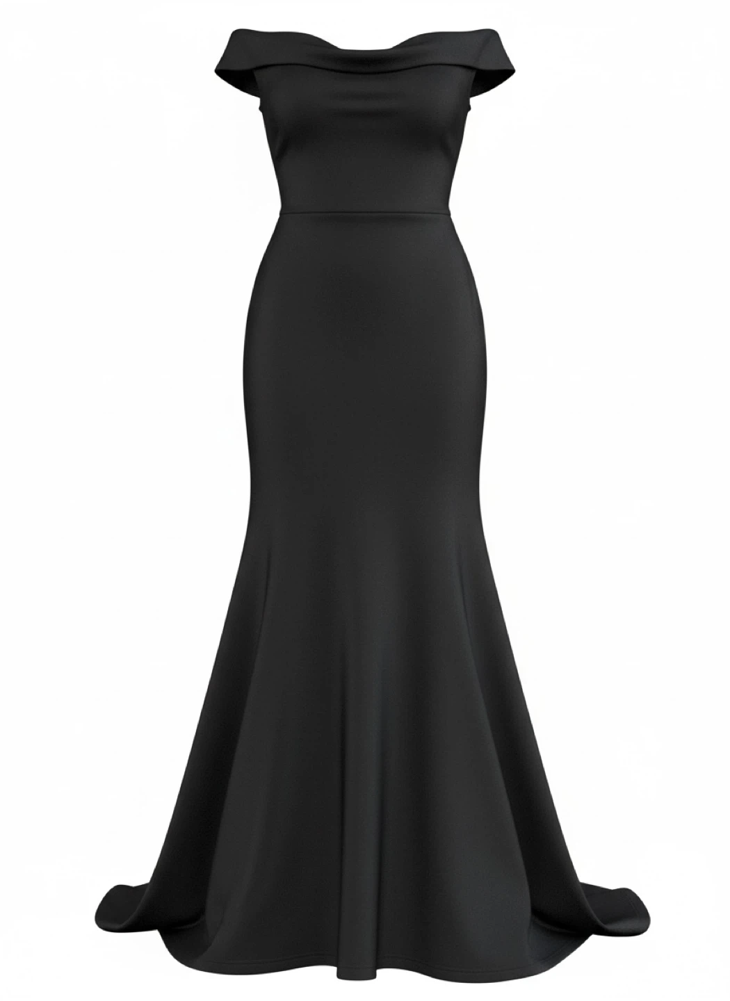Black Off-the-Shoulder Mermaid Gown