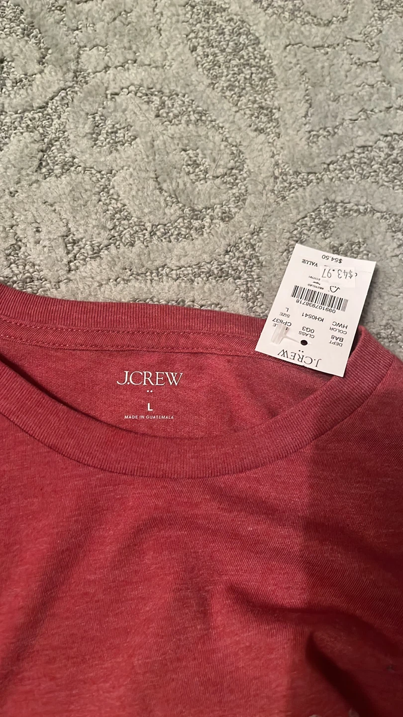J.Crew "Corner Coffee Shop" T-Shirt - Red - Size L - photo 3