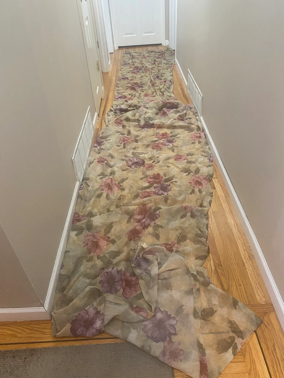 Vintage Floral Sheer Fabric(13 yards) - photo 5