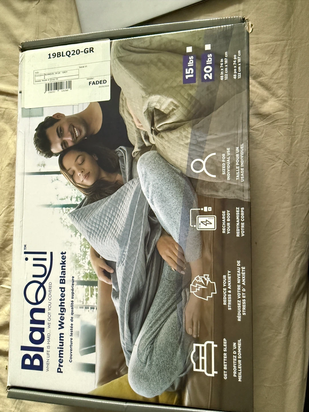 BlanQuil Premium Weighted Blanket - Brand New in Box!