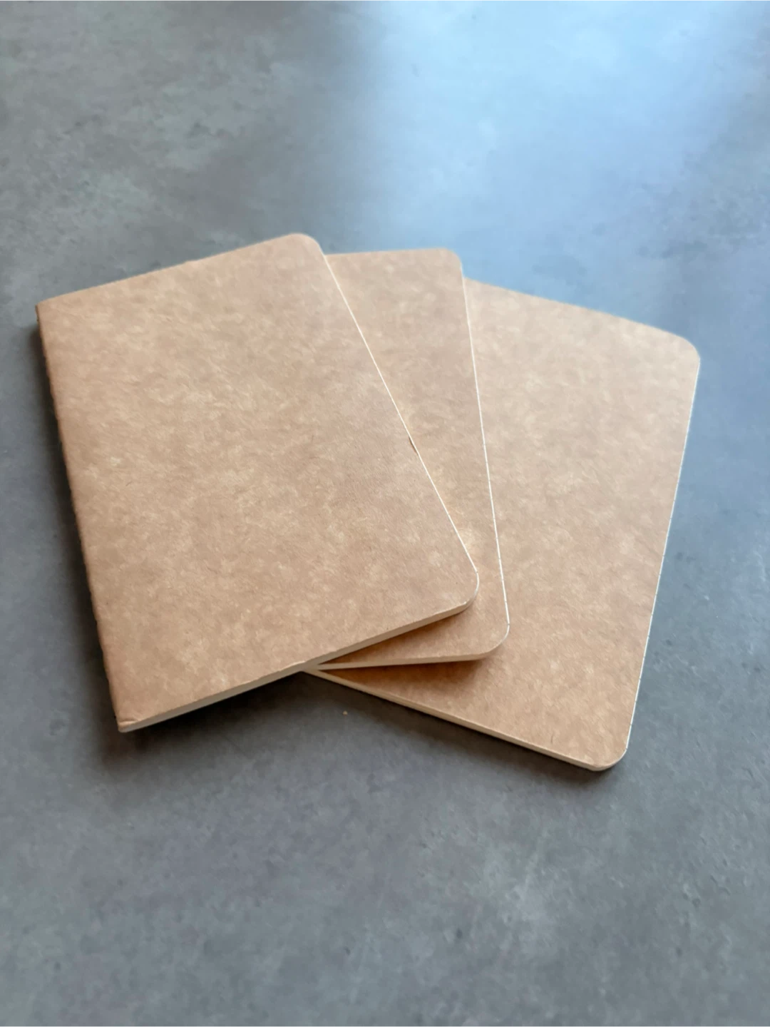 3 Small Kraft Pocket Notebooks – New - photo 2