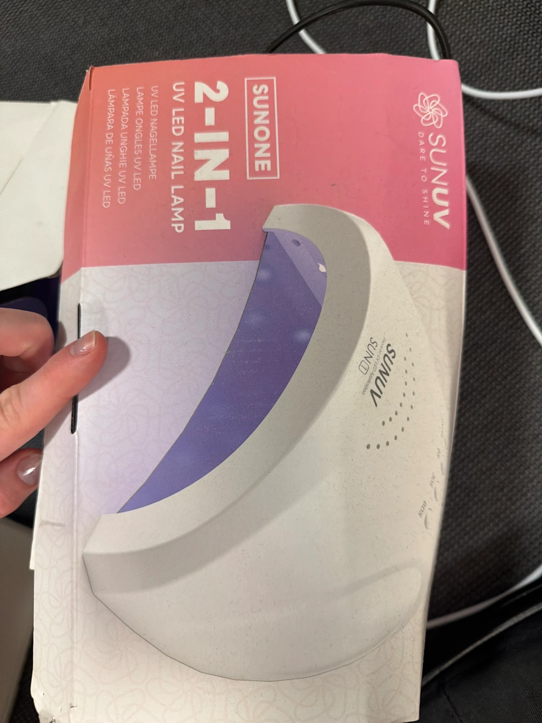 SUNUV 2-in-1 UV LED Nail Lamp and Cadrim Nail Polisher Set - photo 4