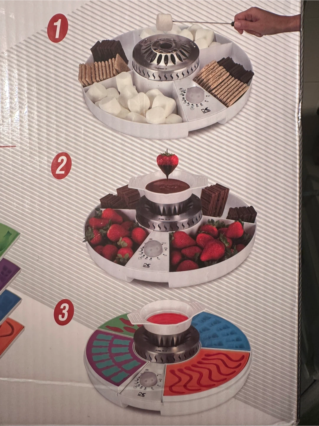 Kalorik 3-in-1 Indoor S’mores Maker Chocolate Fondue Candy Maker - photo 5
