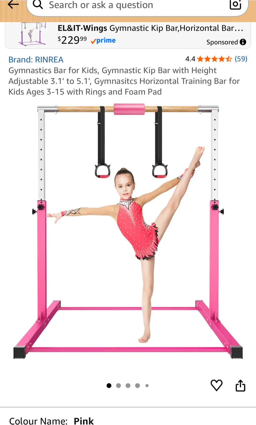 RINREA Gymnastics Kip Bar for Kids - photo 2