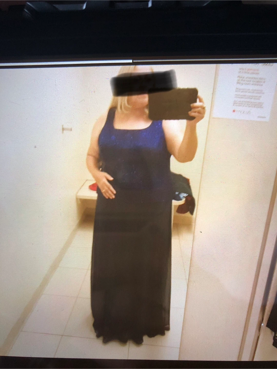 🥕Macy’s Royal Blue Sparkly Evening gown with Jacket - photo 2