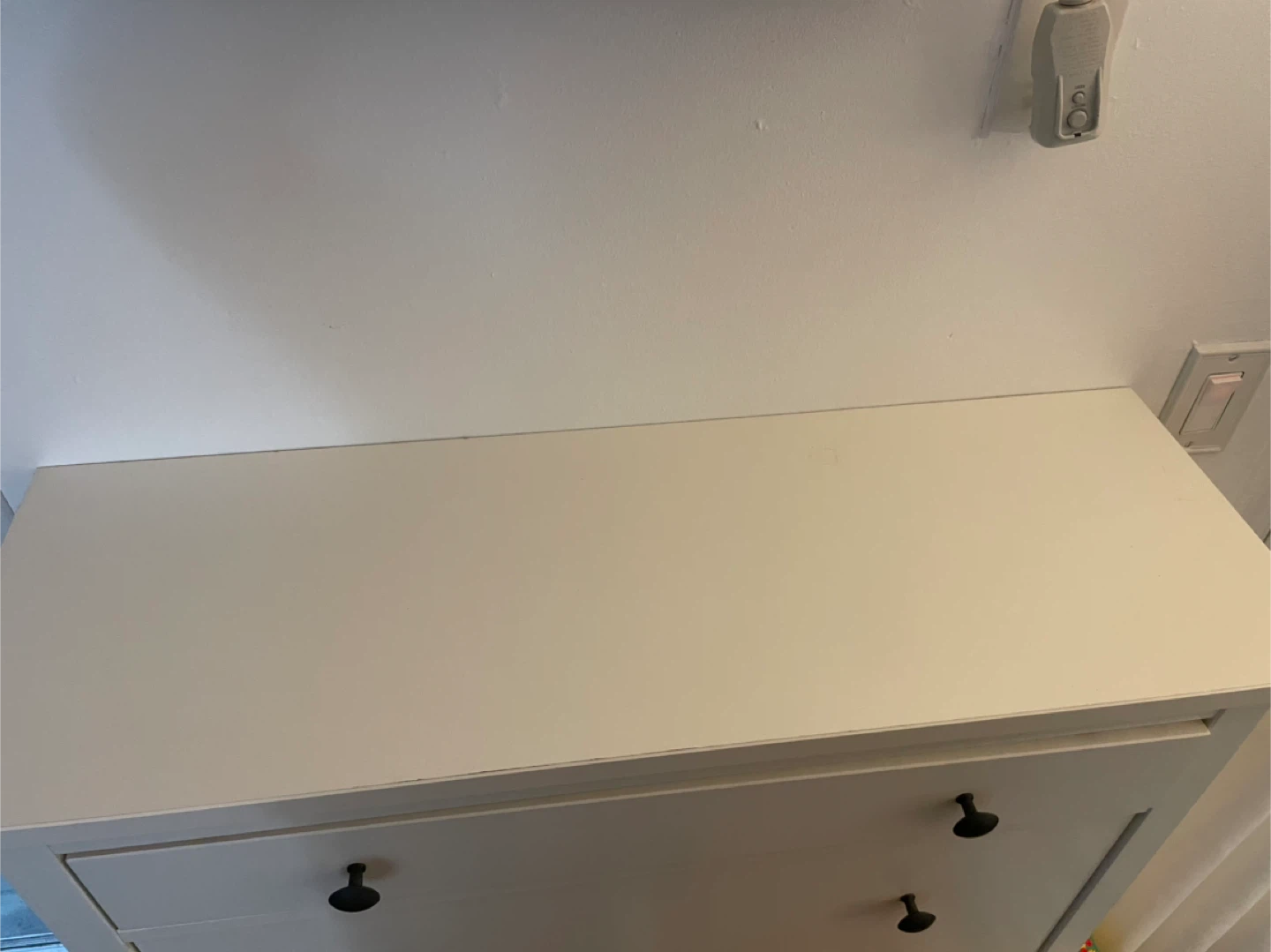 White Shoe Cabinet with 2 Drawers - photo 2