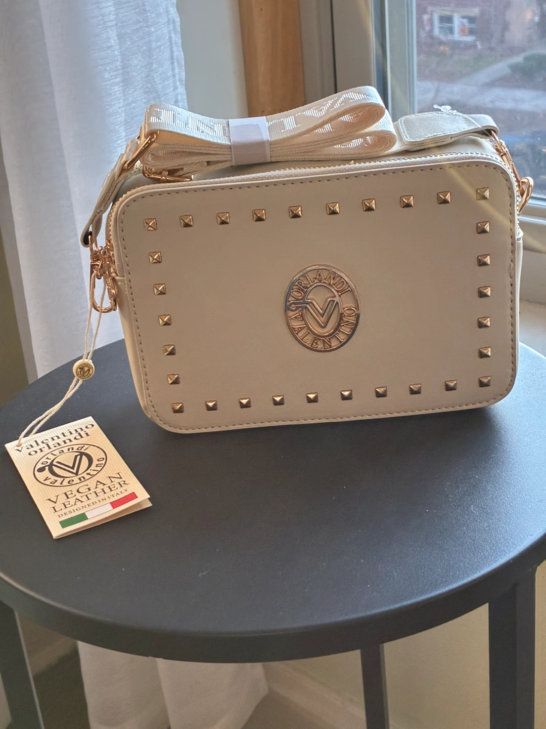 Valentino Orlandi Vegan Leather Crossbody Bag