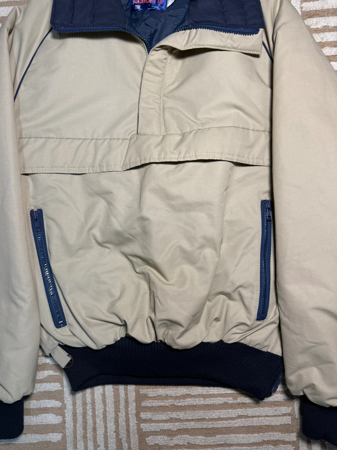 Vintage Rice Action II Mens Anorak Ski Jacket Tan Size Medium - photo 4