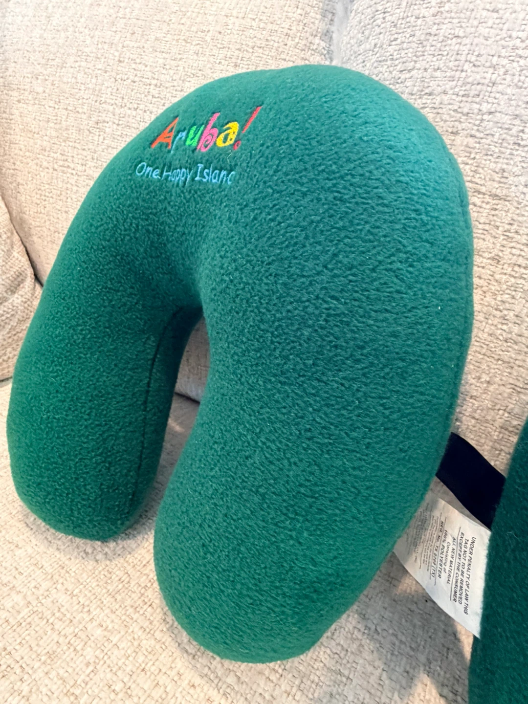 Set of 2 Green Aruba Neck Pillows - photo 3