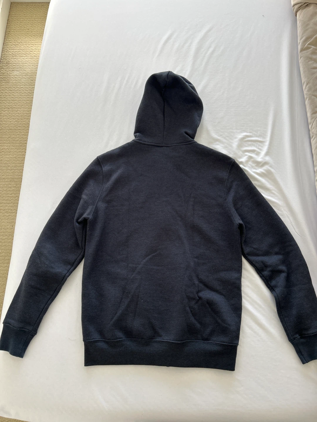 Men's Charcoal Grey Zip-Up Hoodie - Size: XS - photo 2