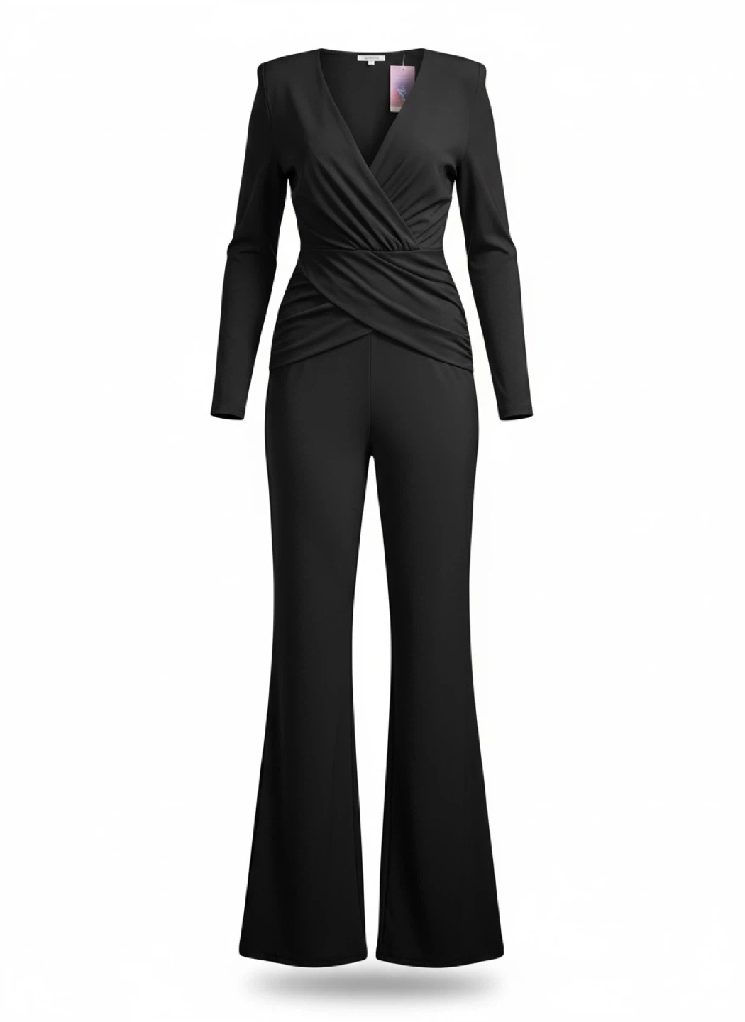Black Long Sleeve Jumpsuit