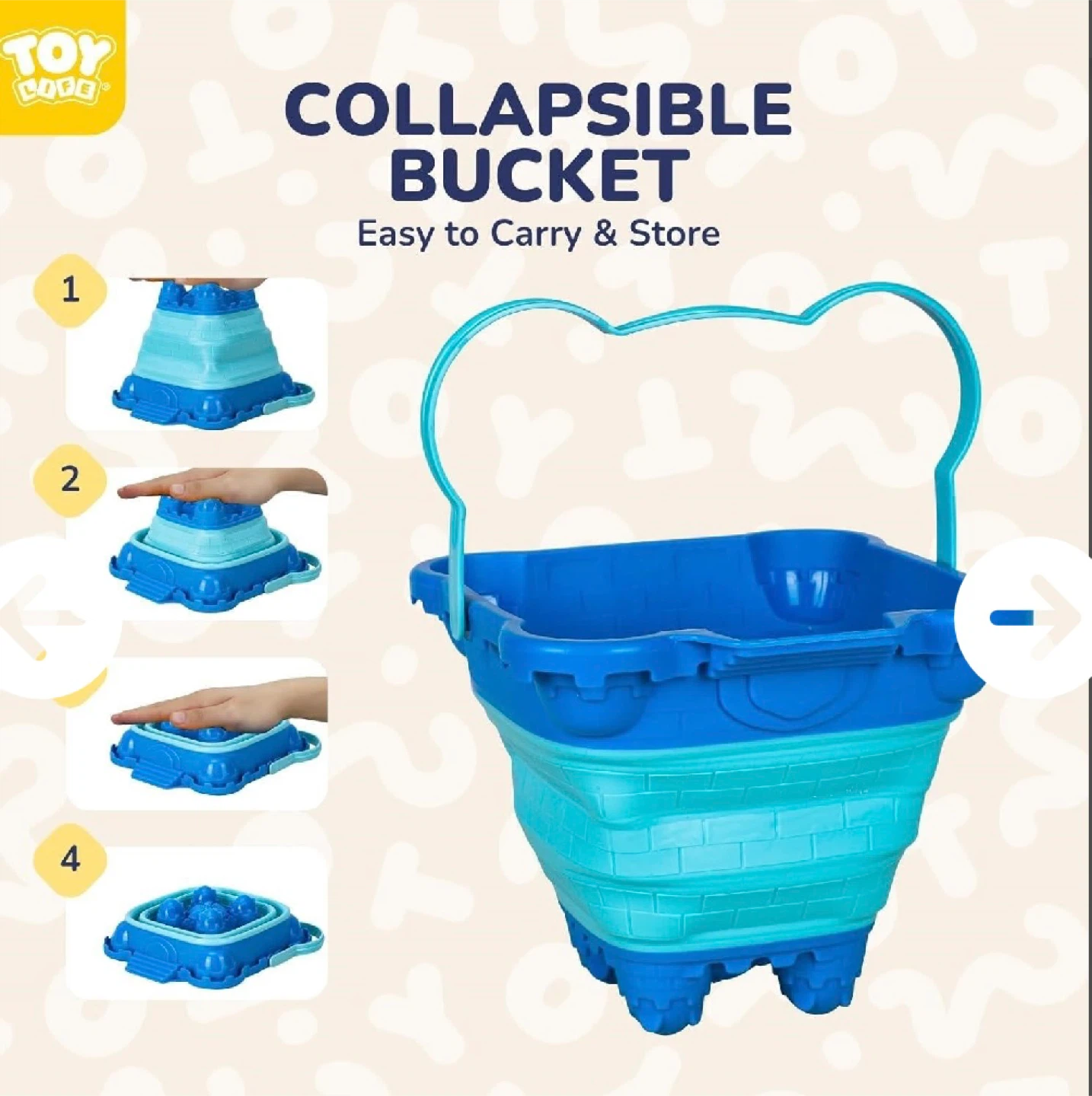 TOY TOO Collapsible Beach Bucket - photo 3