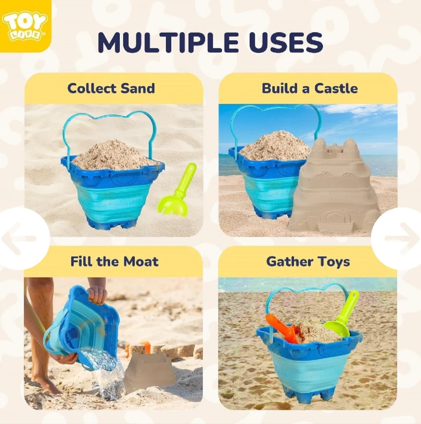 TOY TOO Collapsible Beach Bucket - photo 2