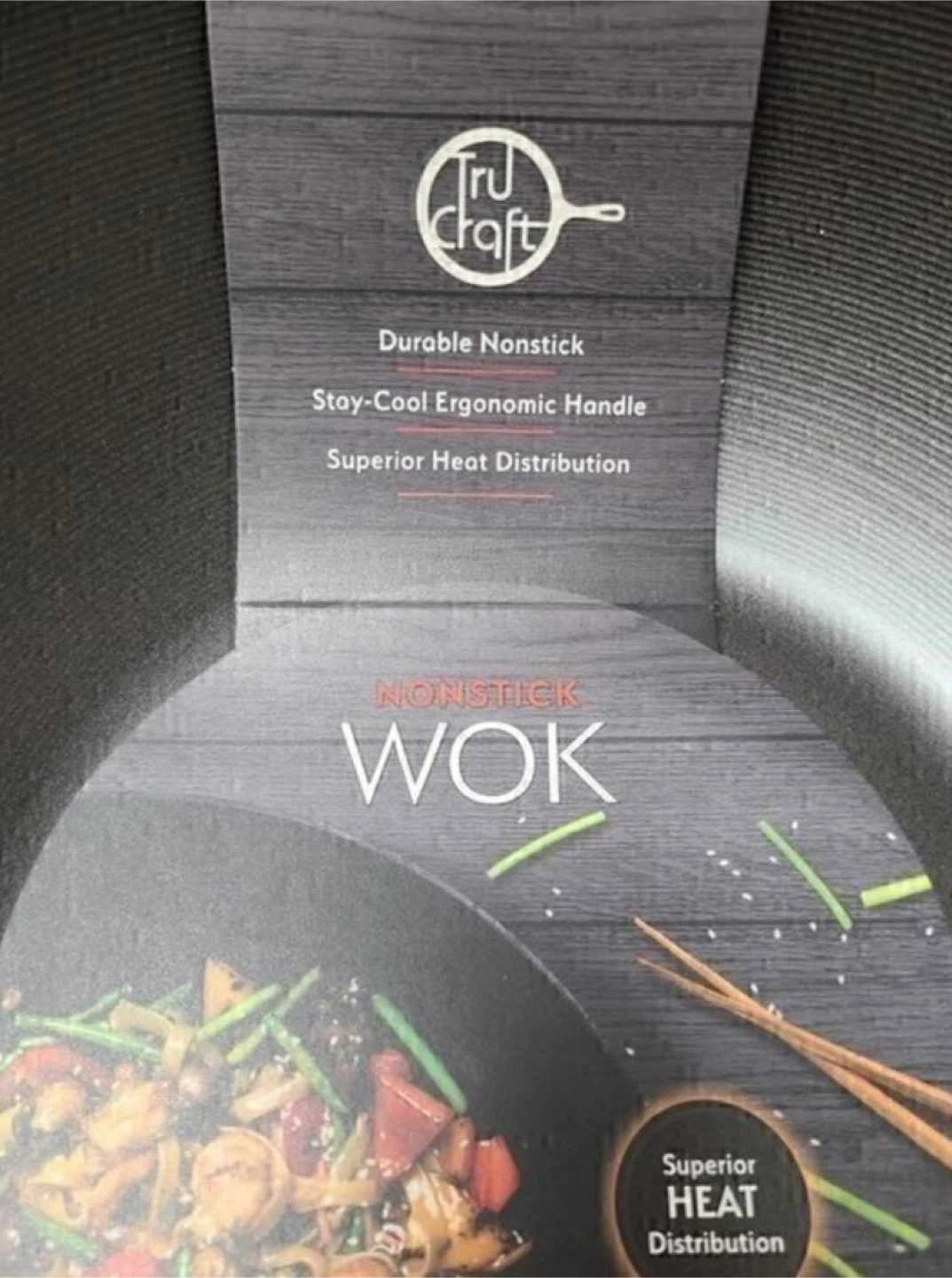 Tru Craft Nonstick Wok with Stay-Cool Handle