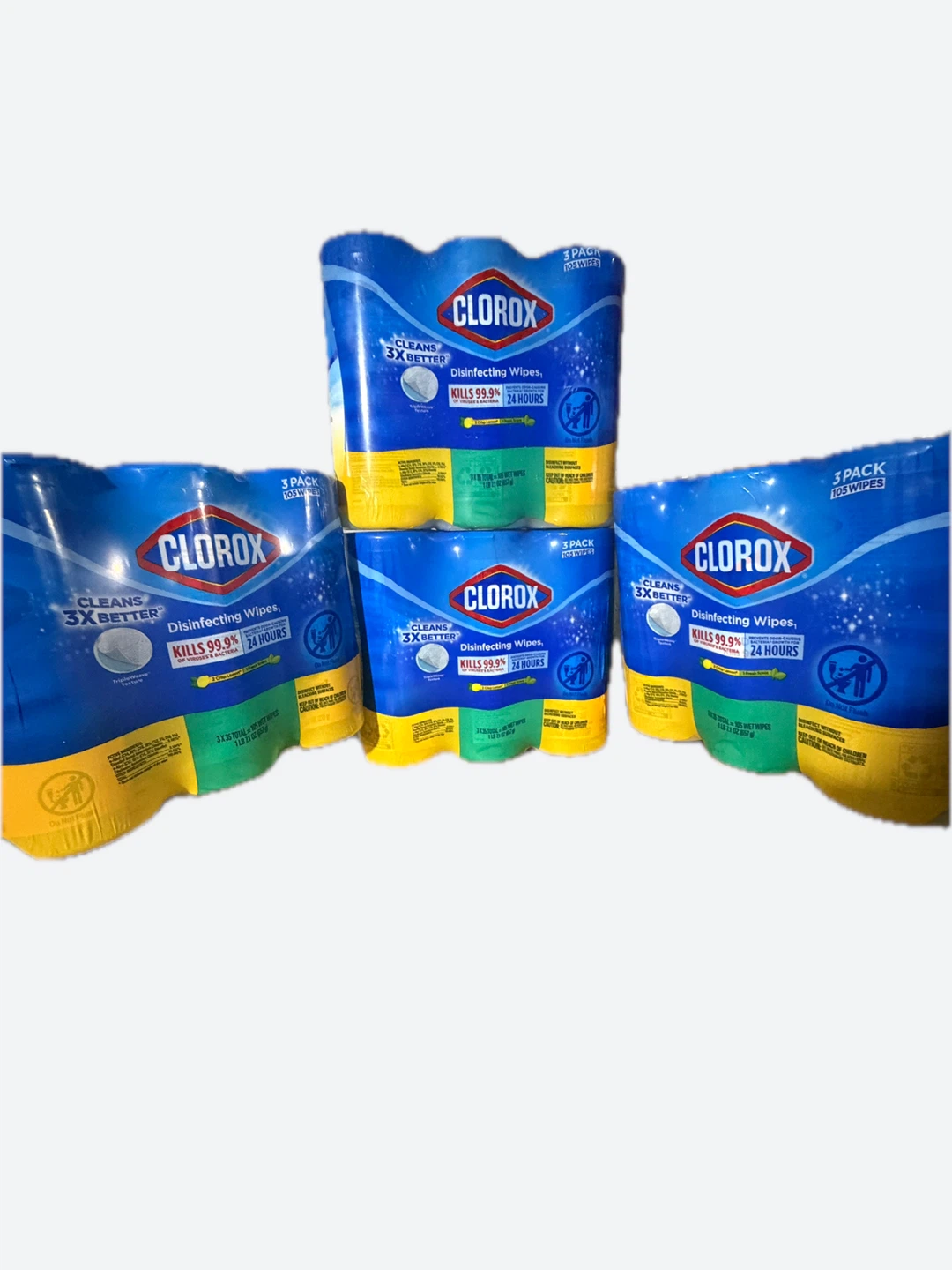 Clorox Disinfecting Wipes - 3 Pack (105 Wipes Total)