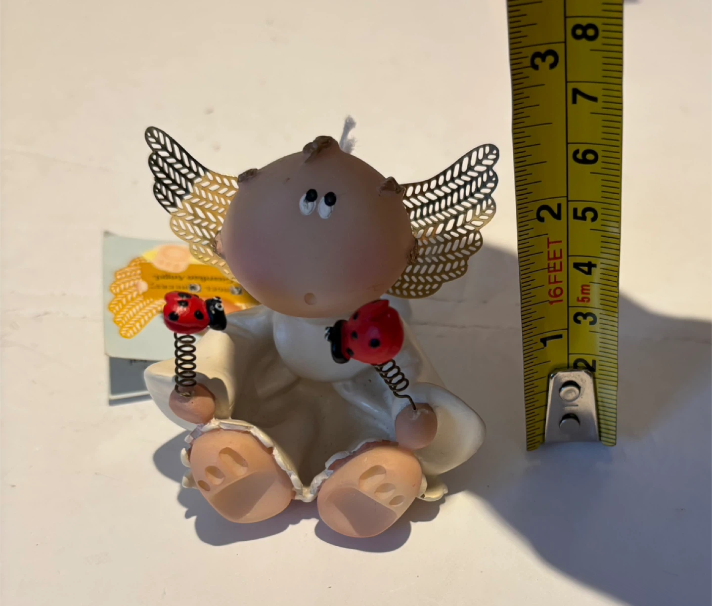 Russ Angel Cheeks figurine with ladybugs - photo 5