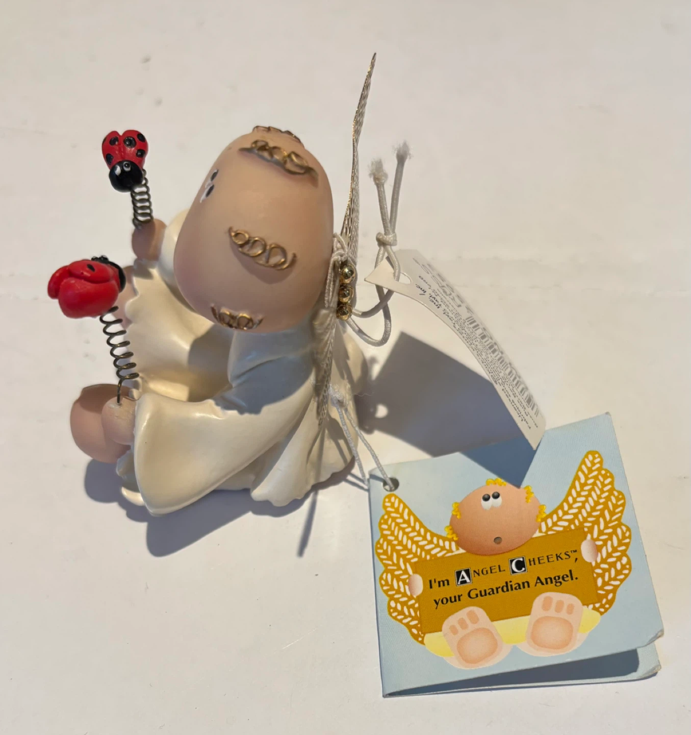 Russ Angel Cheeks figurine with ladybugs - photo 2