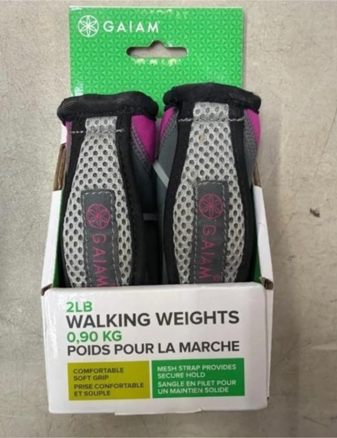 Gaiam 2lb Walking Weights