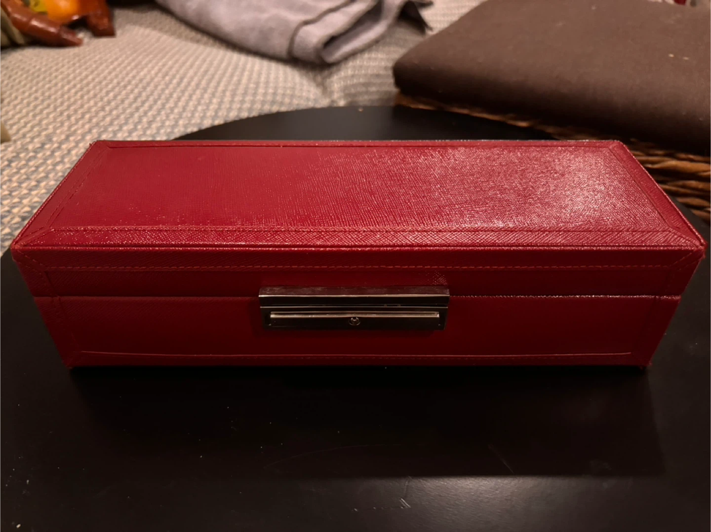 Red Lusterloc Jewellery Box