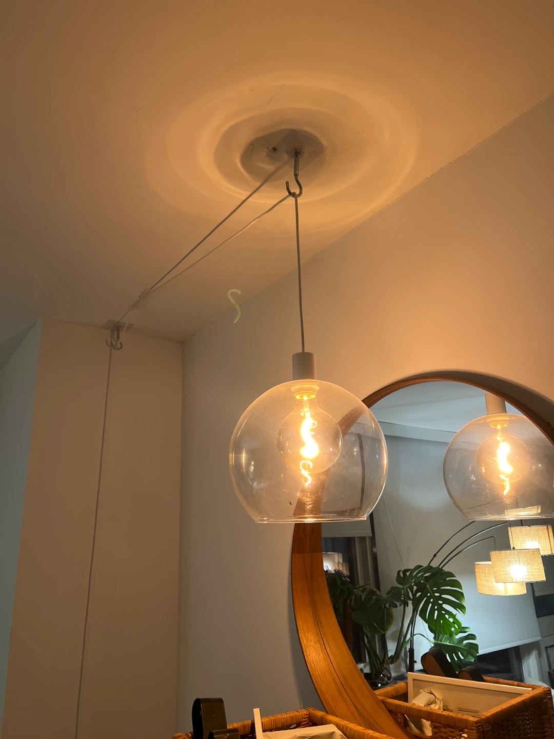 Ikea Jakobsbyn Clear Glass Pendant Light - photo 2