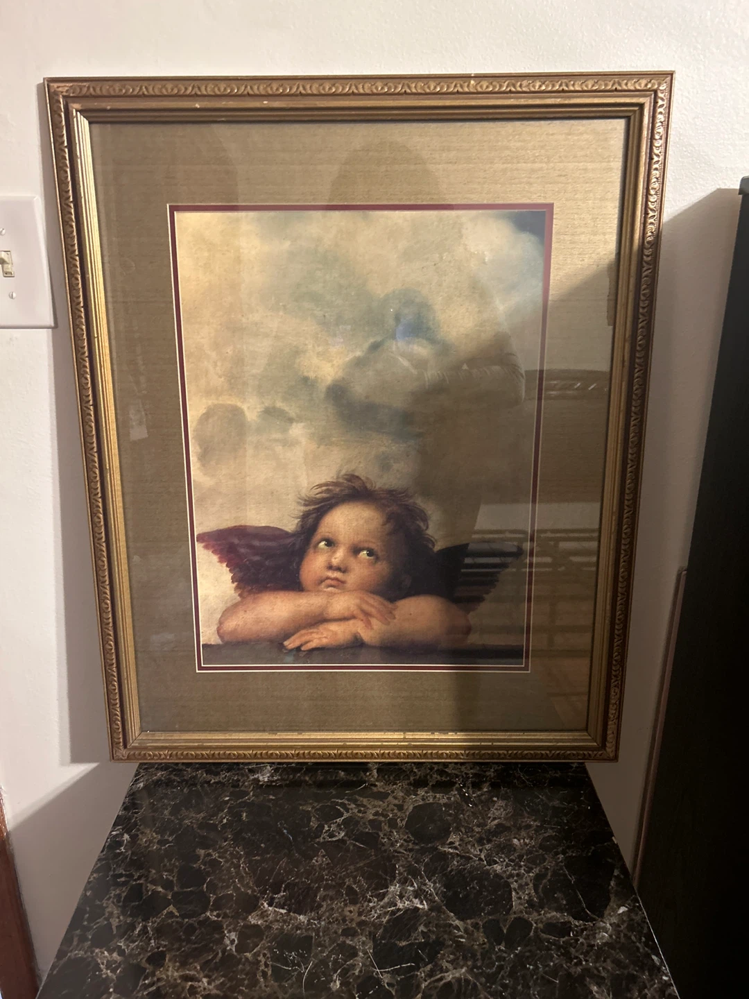 Framed Cherub Print