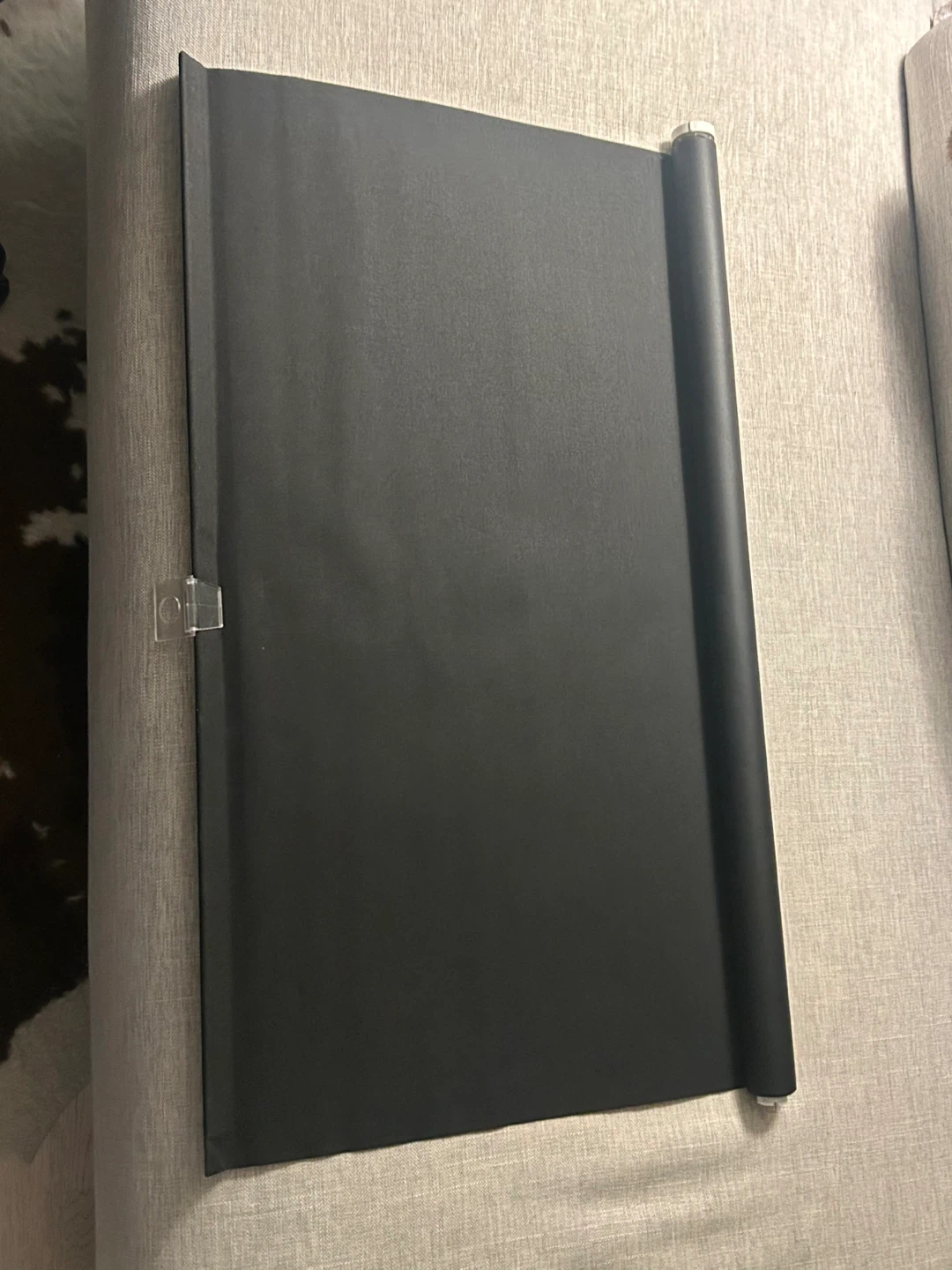Black Roller Blind with Mounting Hardware - photo 3