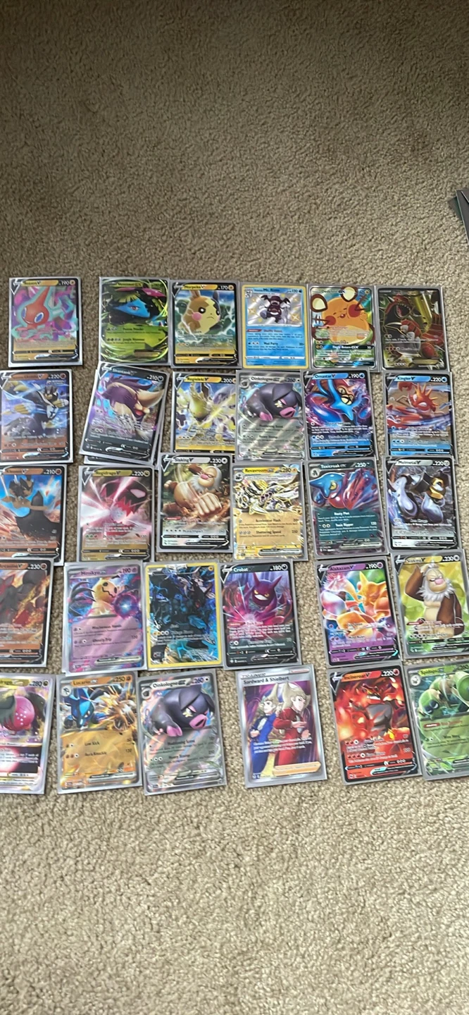 Assorted Pokemon Trading Cards