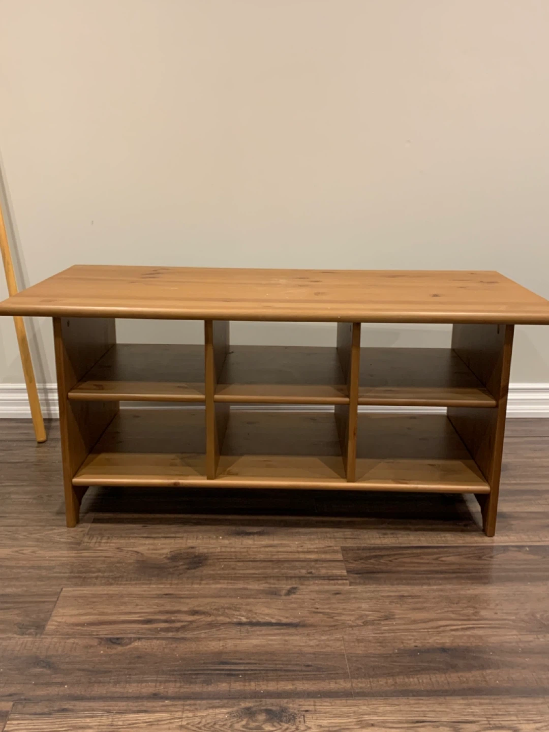 Wooden IKEA coffee table