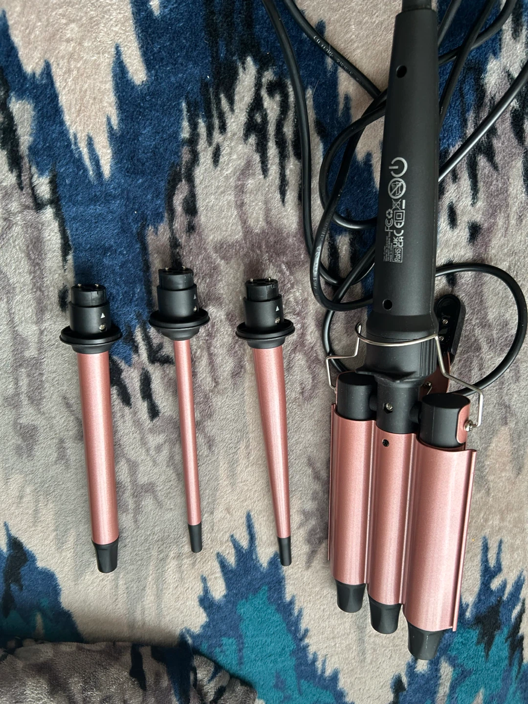 Interchangeable Hair Curler and Waver Set