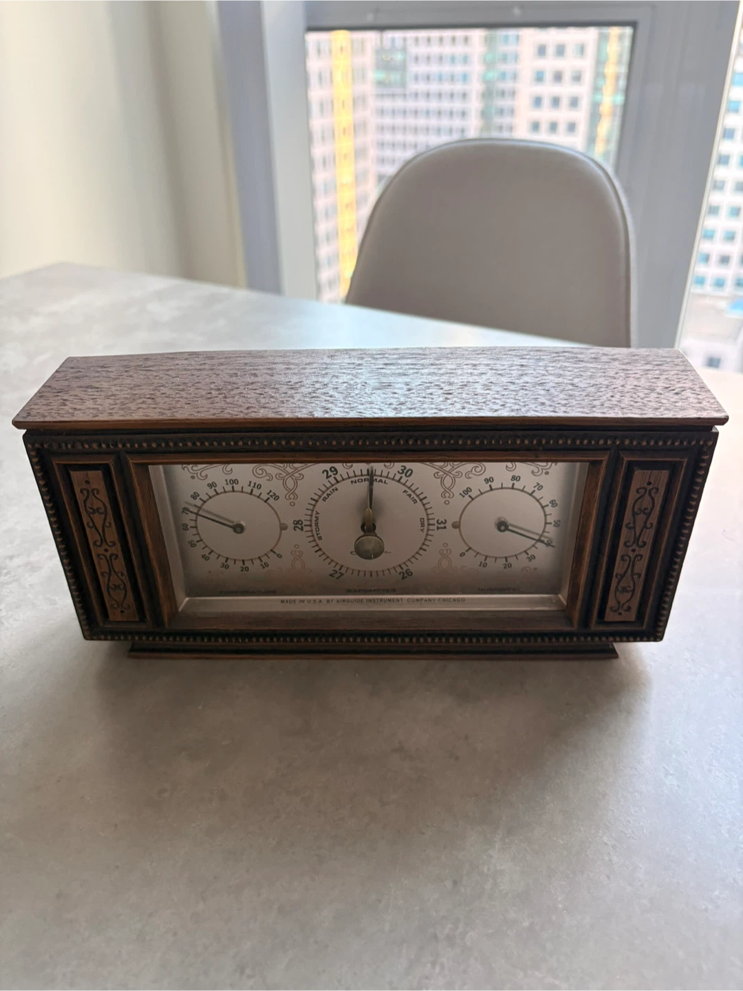 Vintage Weather Station – Mid-Century Barometer (Made in USA🇺🇸) - photo 2