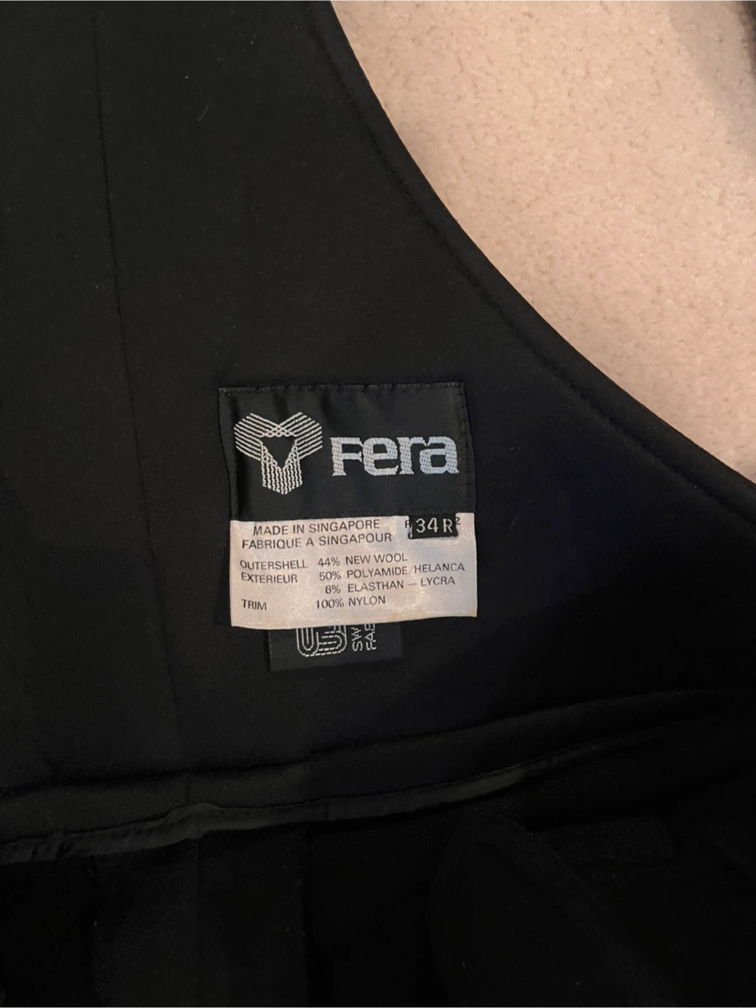 Fera Black Ski Pants Bibs Size 34R - photo 2