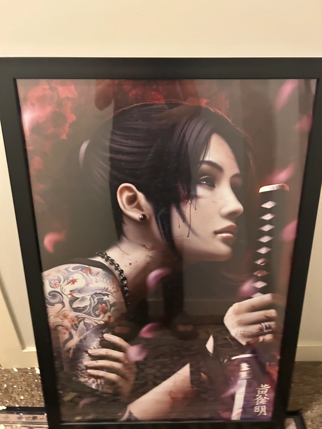 Framed Art Print - Japanese Warrior Woman - photo 2