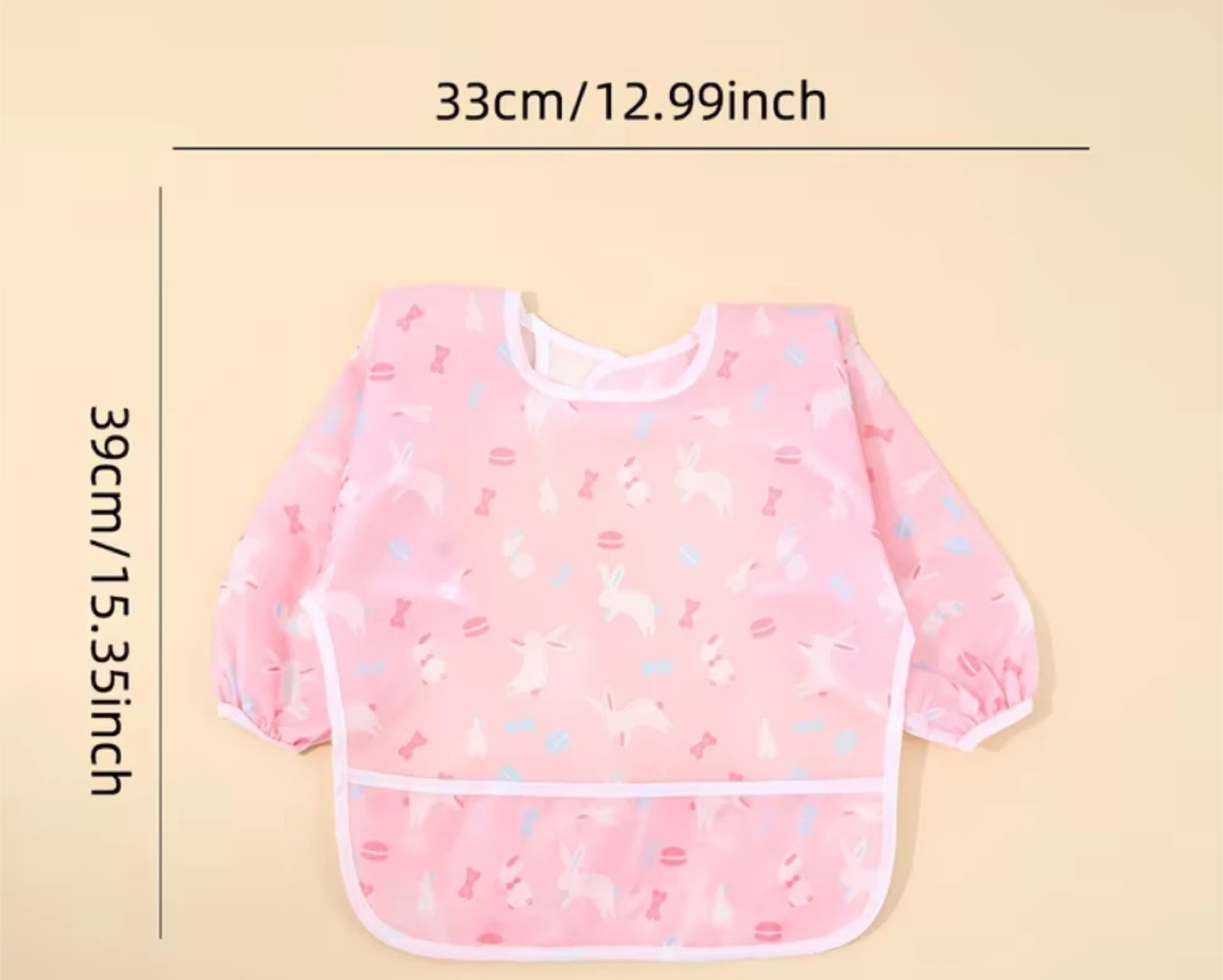 Baby Bib Smock with Sleeves - photo 2