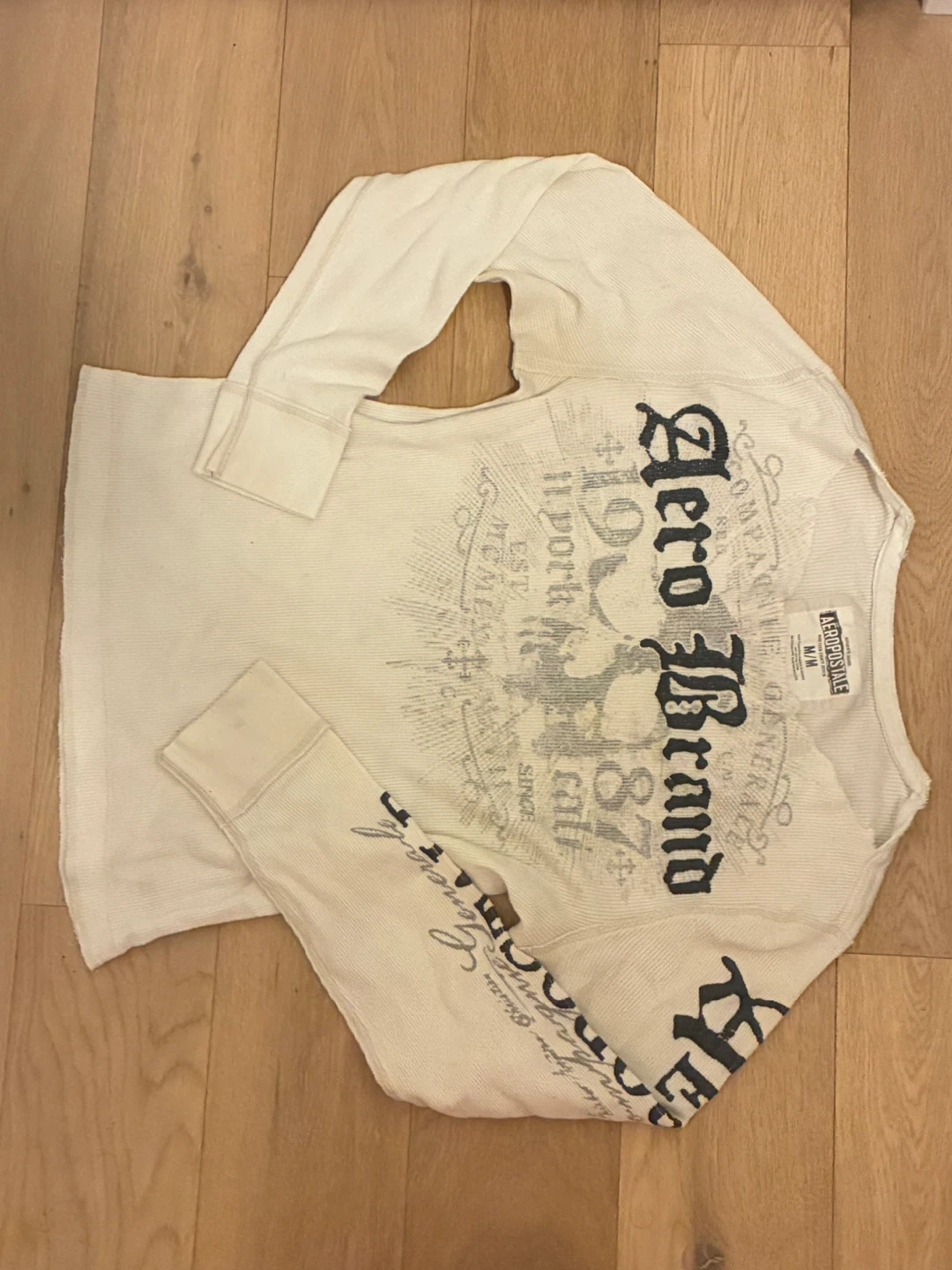 Aeropostale 2000s oversized waffle long sleeve