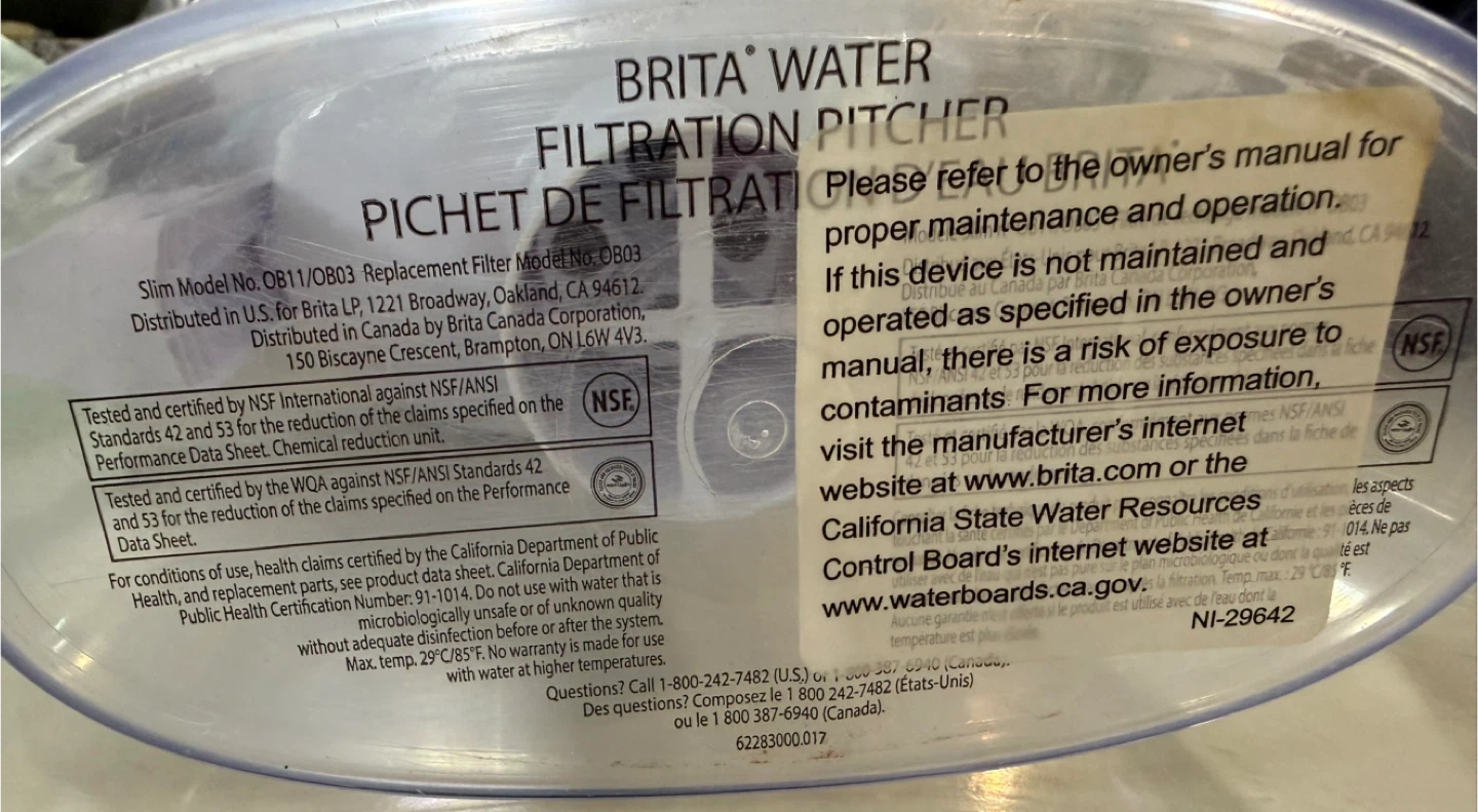 Brita Water Filtration Pitcher (5 cups) - photo 3