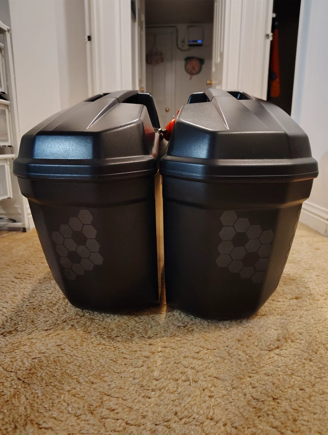 Set of 2 Black Motorcycle Saddlebags - photo 3