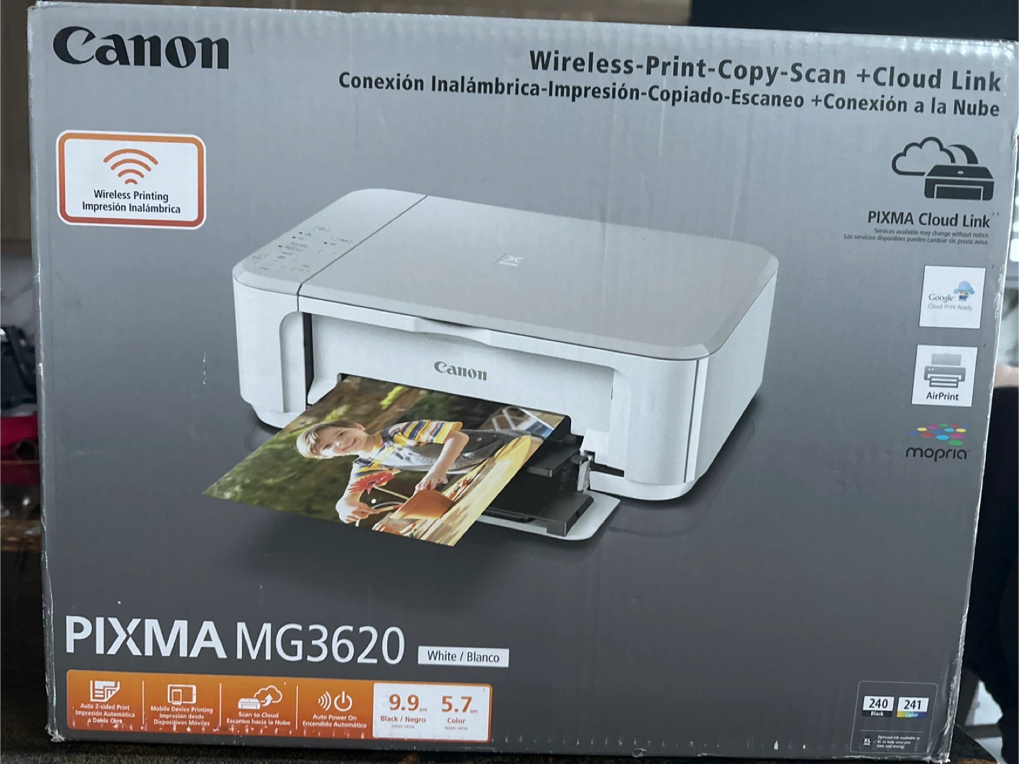 Canon PIXMA MG3620 Wireless Printer - White